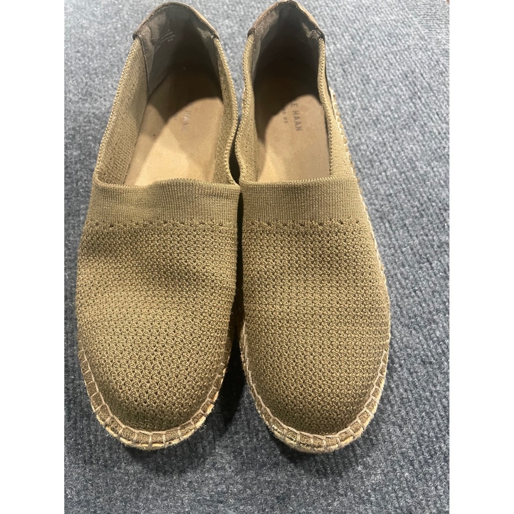 Cole Haan Pinch Weekender Stitchlite Knit Espadrilles Olive W16674 Mens 7.5B